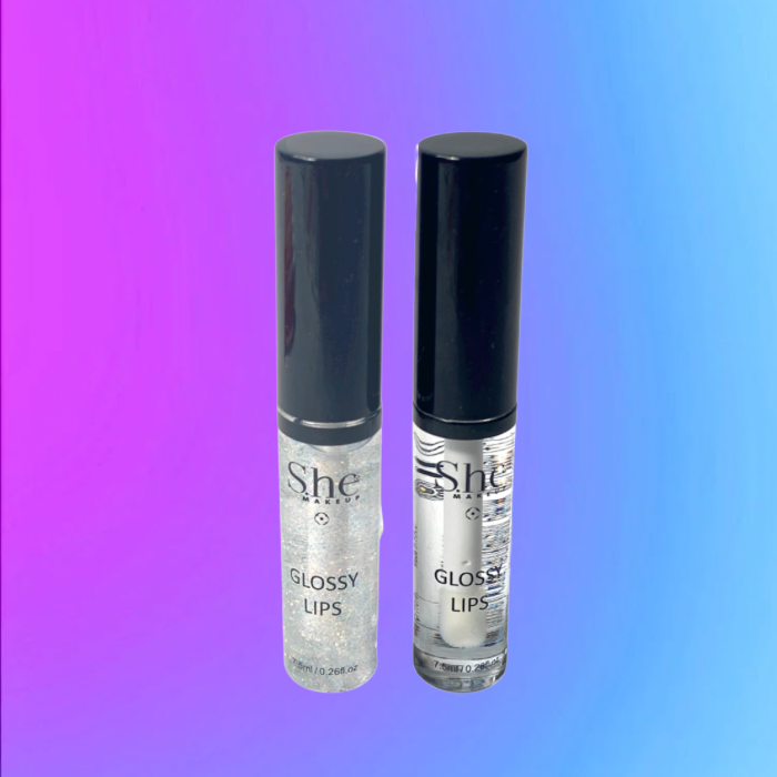 S.he Gloss: Clear + Glitter
